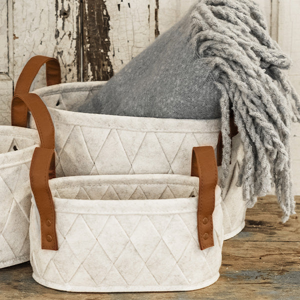 Woven Felt Baskets, Pick Your Style