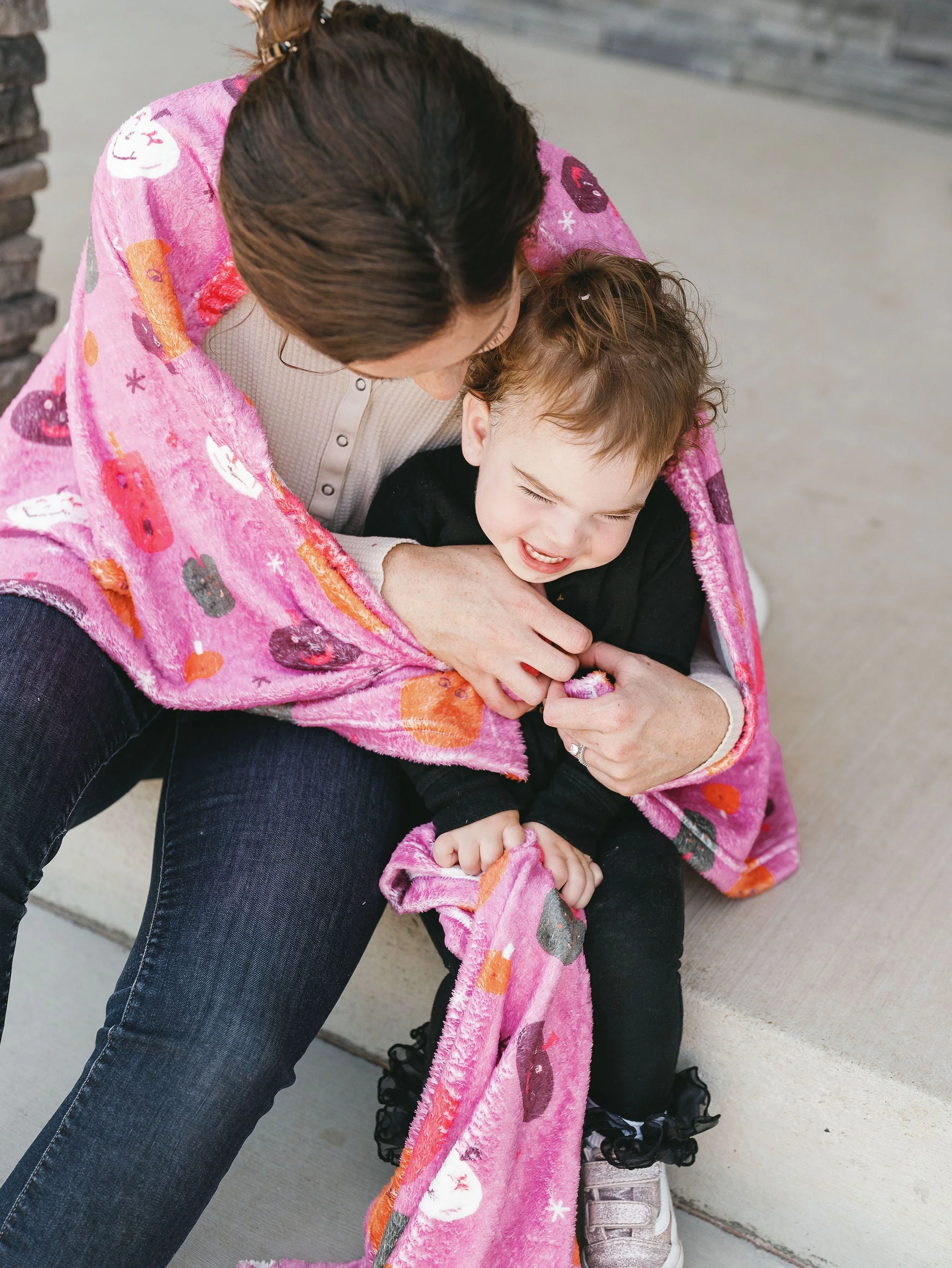 Happy Pumpkin 50x60 Blanket + Bag Set