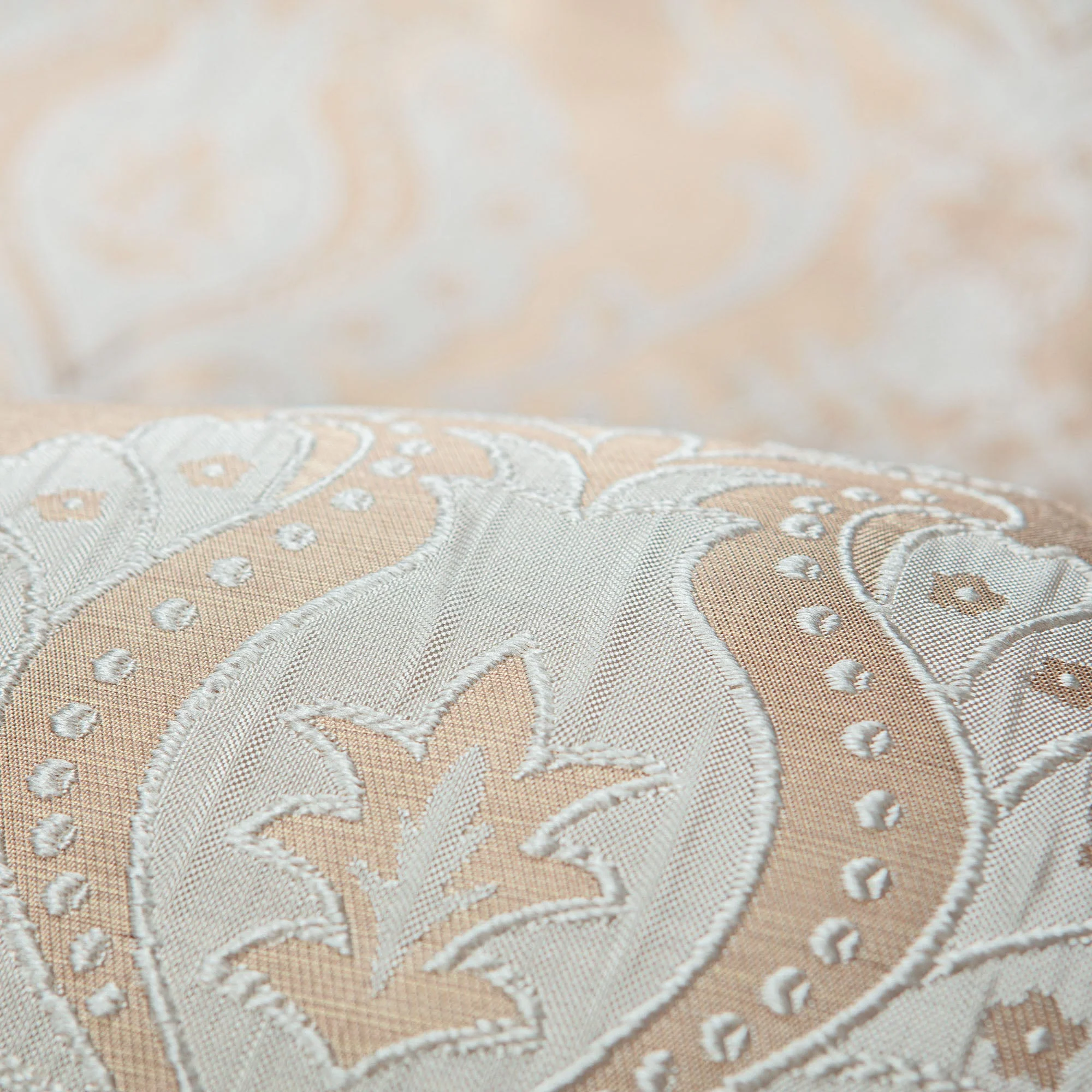 Damask Jacquard Grommet Curtains