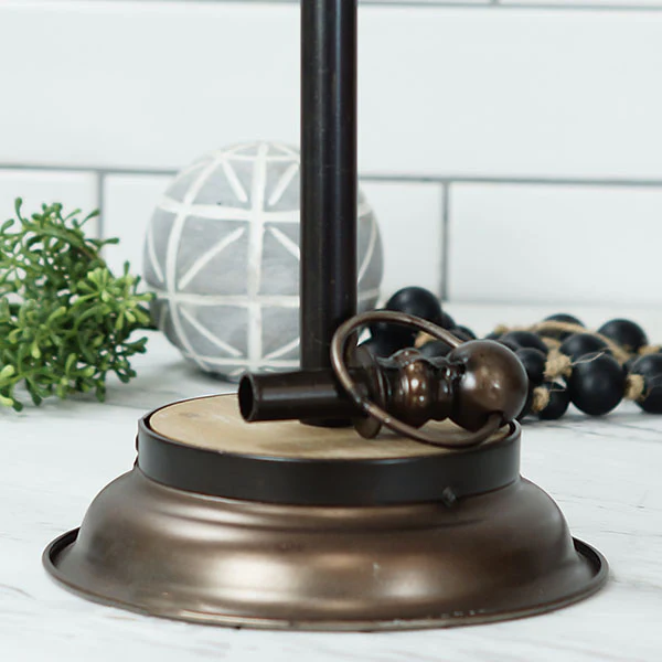 Brushed Bronze Metal Paper Towel Holder