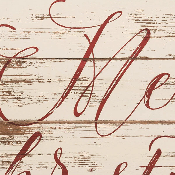 Vintage Wooden Christmas Sign, Choose Your Style