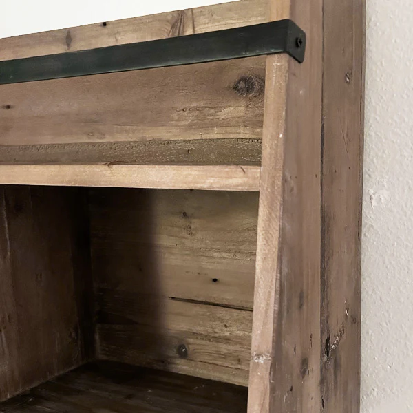 Reclaimed Wood Cubby Wall Shelf