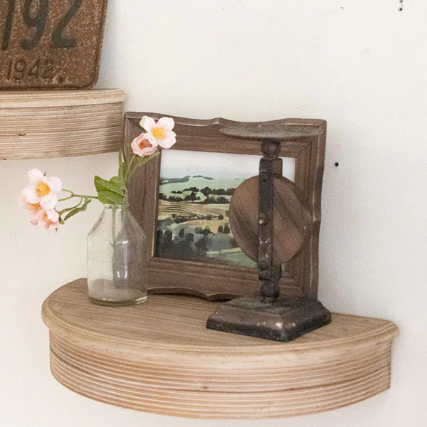 Half Moon Floating Shelves, Set of 2