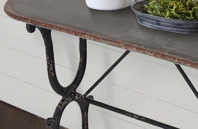 Antique Metal Console Table