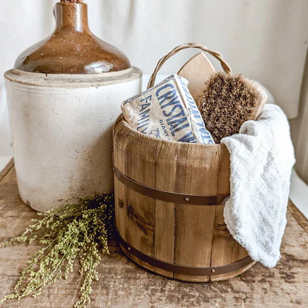 Wooden Barrel Storage Bucket, Choose Your Size