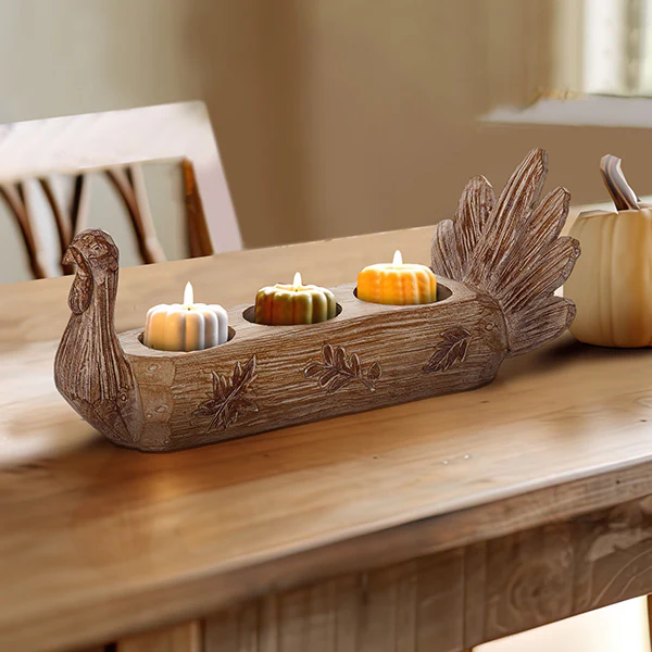 Tabletop Turkey Candle Holder