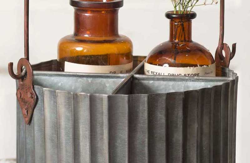 Galvanized Storage Caddy
