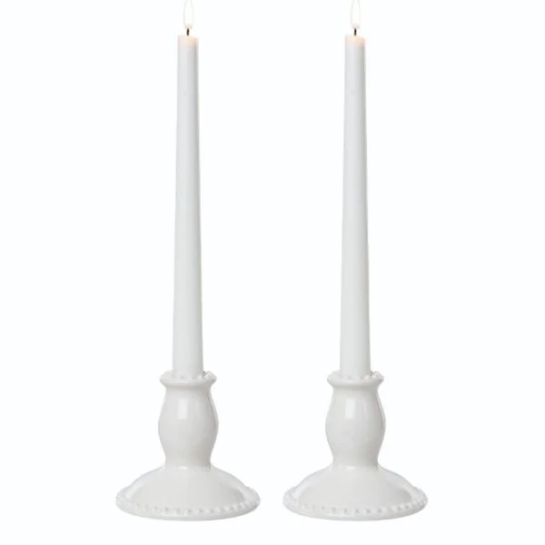 Ceramic Candle Holders, Set of 2