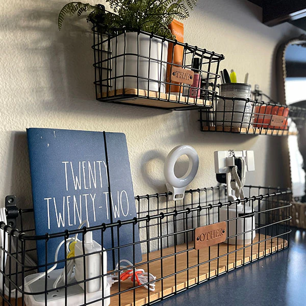 Hanging Wire Baskets, Set of 3