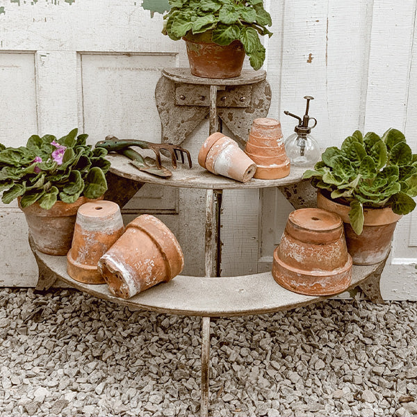 Rustic Wood Garden Tiered Plant Stand