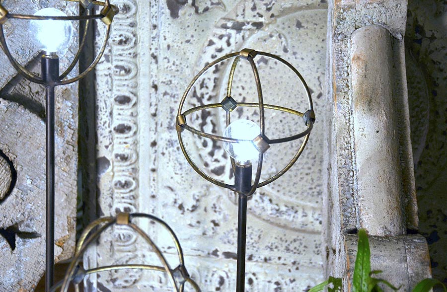 Standing Orb Lamp, Pick Your Size