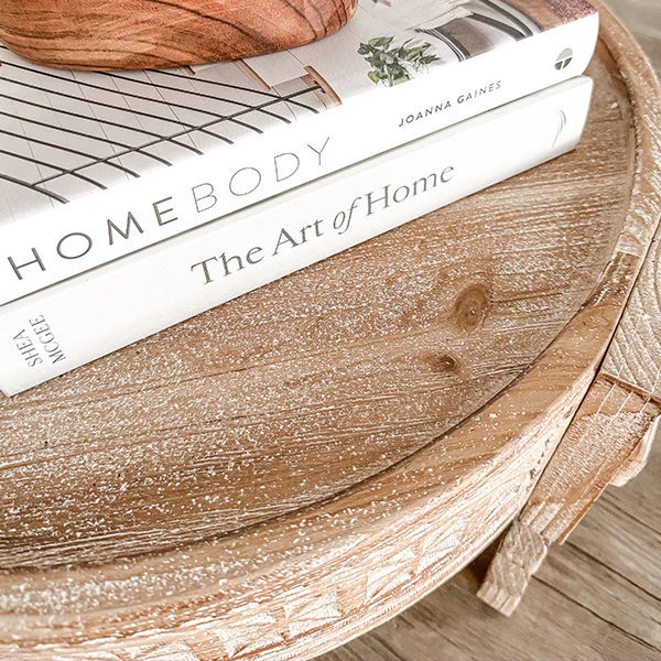 Upholstered Patterned Ottoman Table