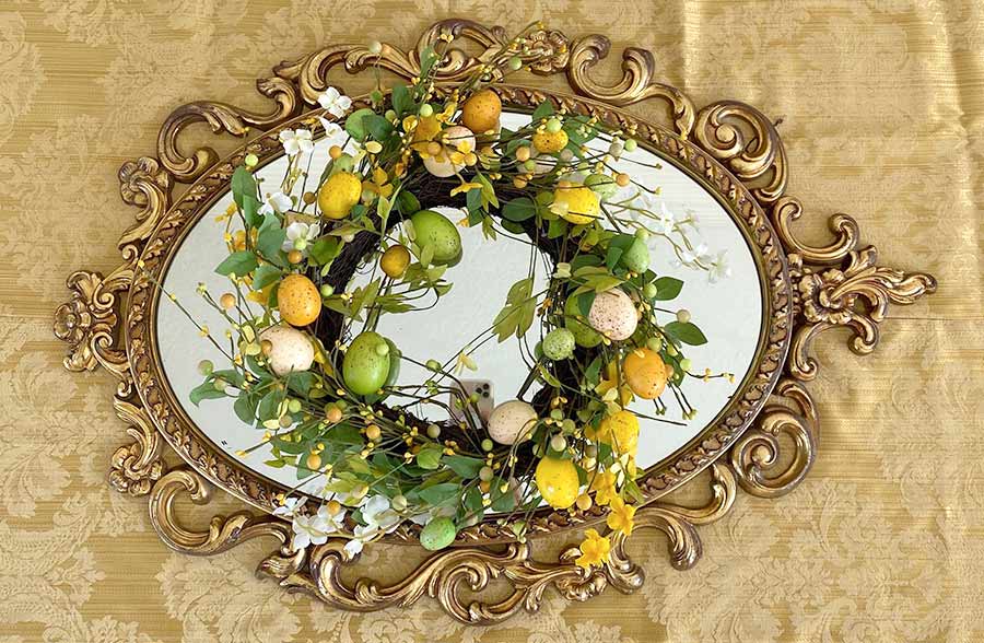 Easter Egg Wreath, Pick Your Style