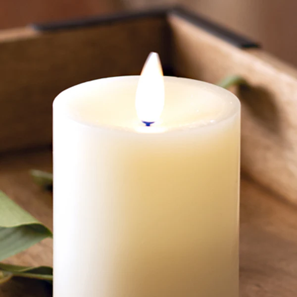 8 inch Infinite Wick Wax Pillar Candles, Set of 2