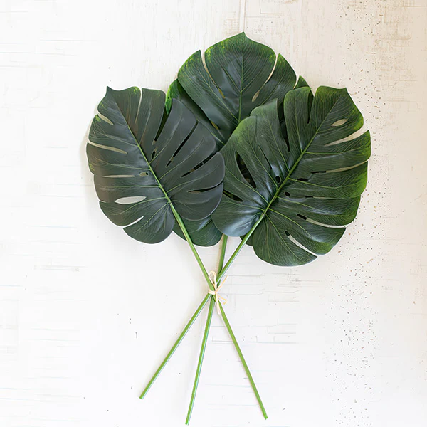 Lifelike Monstera Stems, Set of 6 Bundles