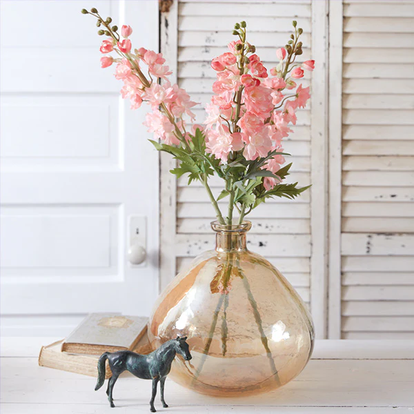 Lifelike Pink Snapdragons Stems, Set of 4