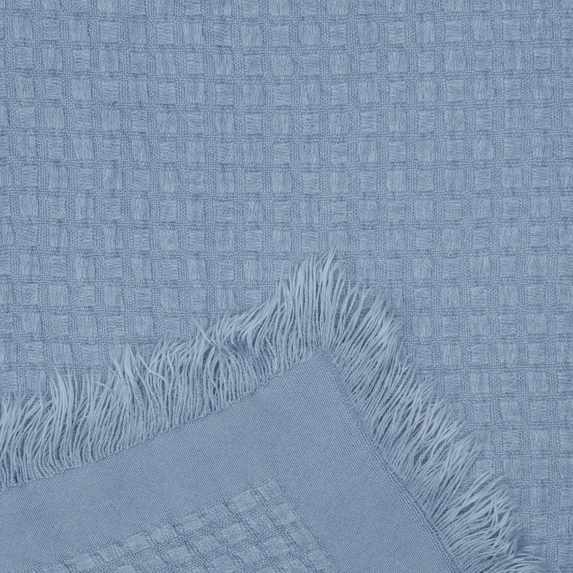 Waffle Fringe Throw Blanket