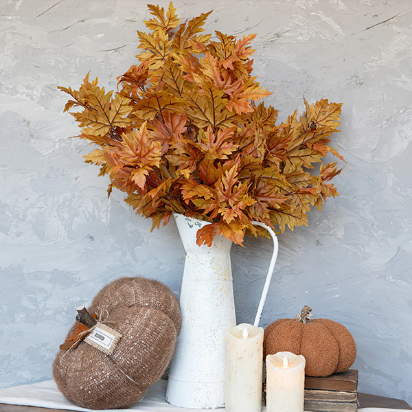 Brown Maple Leaf Spray, Set of 3