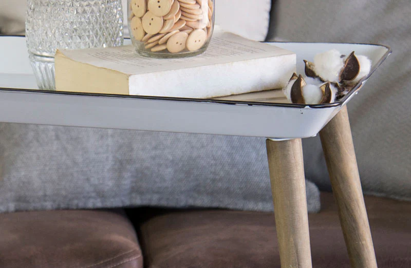 Breakfast In Bed Enamel Tray