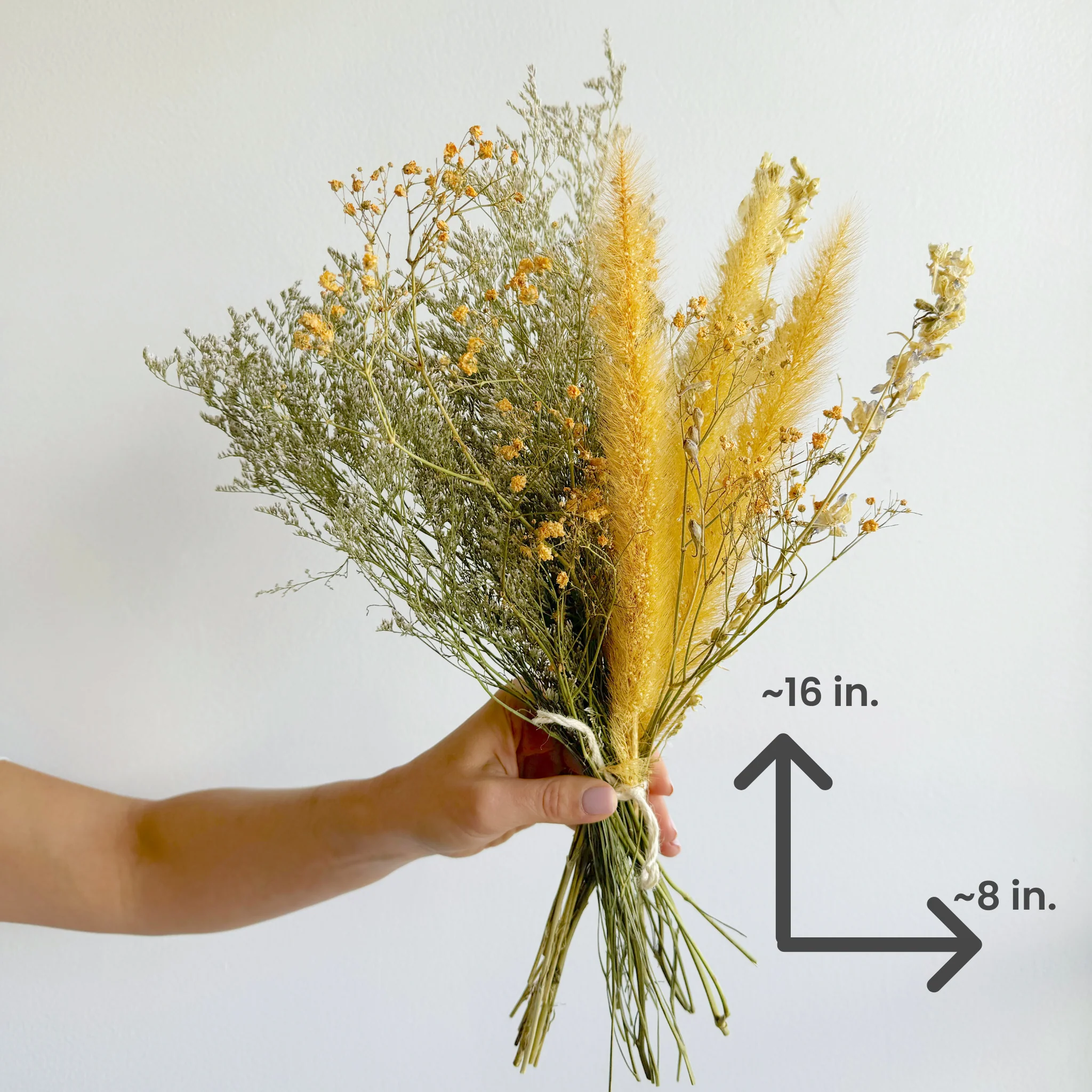 Dried Fountain Grass & Gypso Bouquet