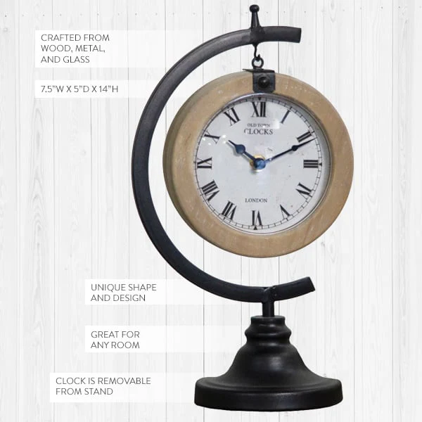 Modern Farmhouse Tabletop Clock