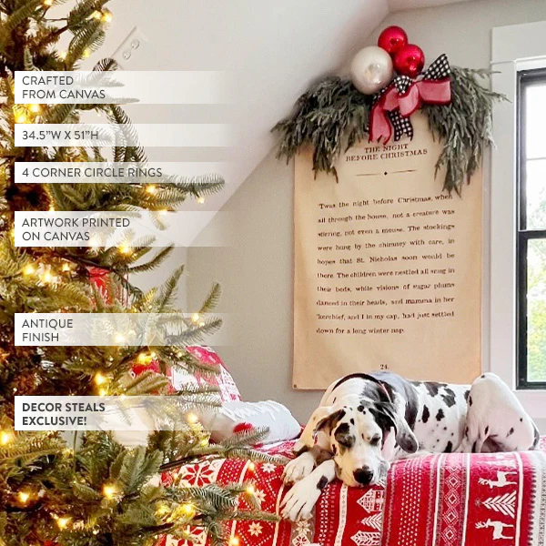 The Night Before Christmas Wall Canvas