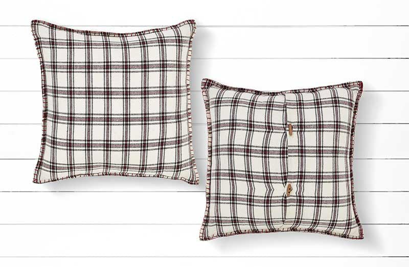 Double Sided Plaid Pillow