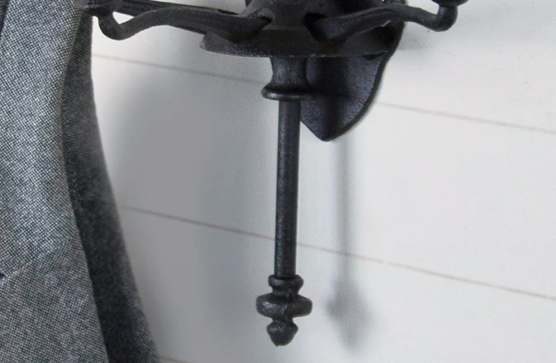 HUGE Cast Iron Triple Wall Hook