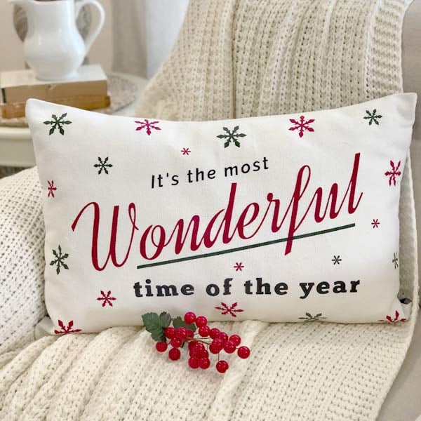 Most Wonderful Time Pillow