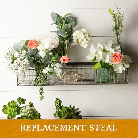 Hanging Wire Garden Baskets, Set of 2