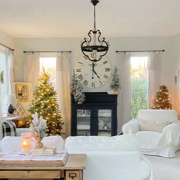 Rustic Modern Six Light Chandelier