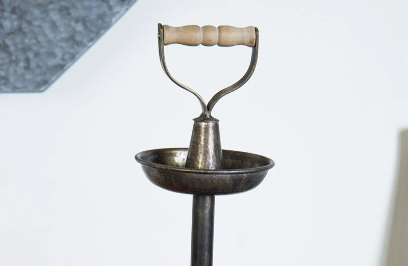 Textured Metal Bowls With Handle