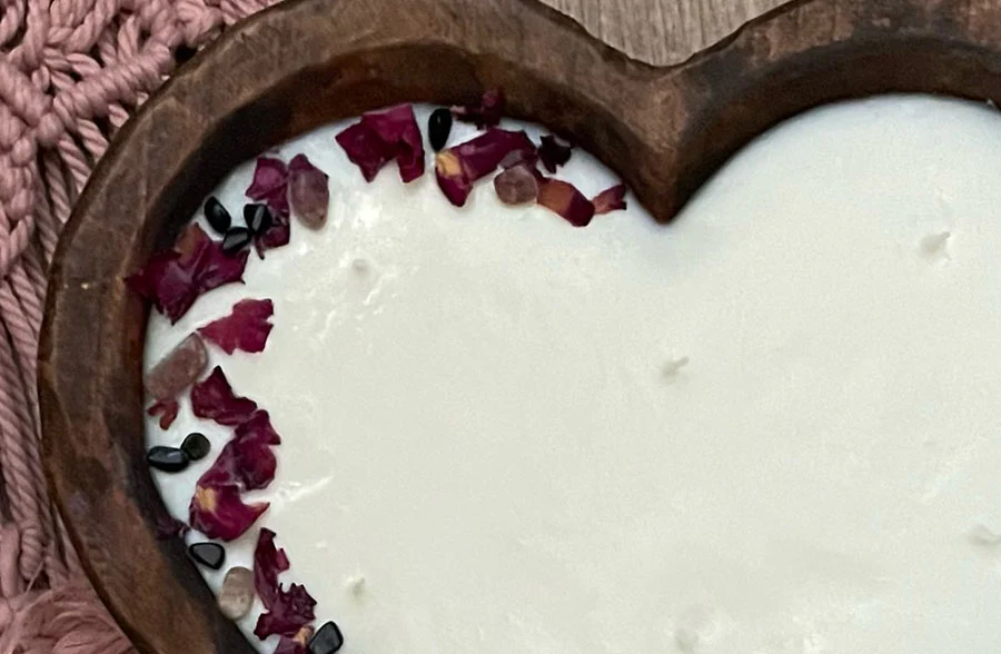 Heart-Shaped Dough Bowl Candle | Made in USA