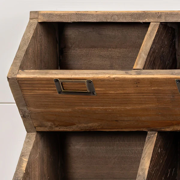 9 Cubby Entryway Wall Shelf with Hooks