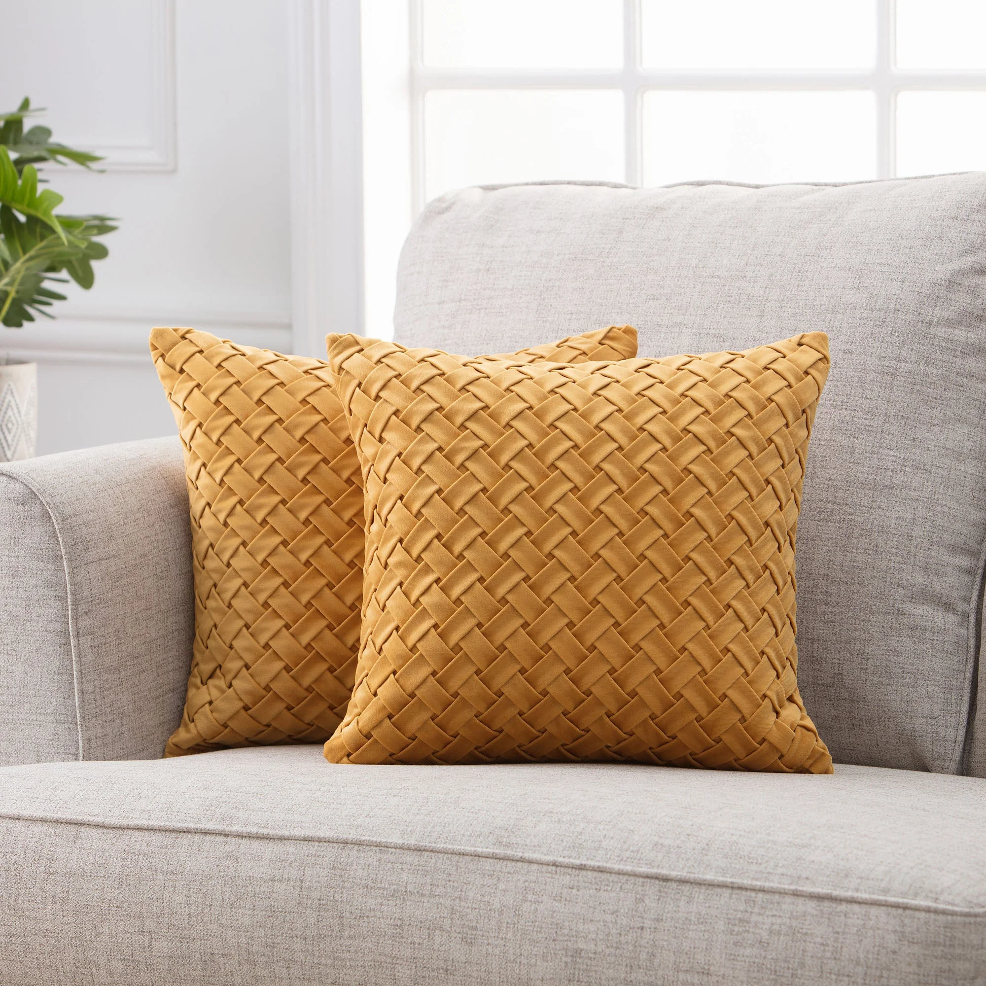 Lattice Throw Pillow Covers