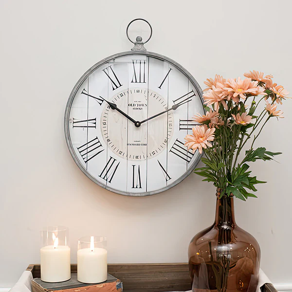 Metal Pendant Large Wall Clock