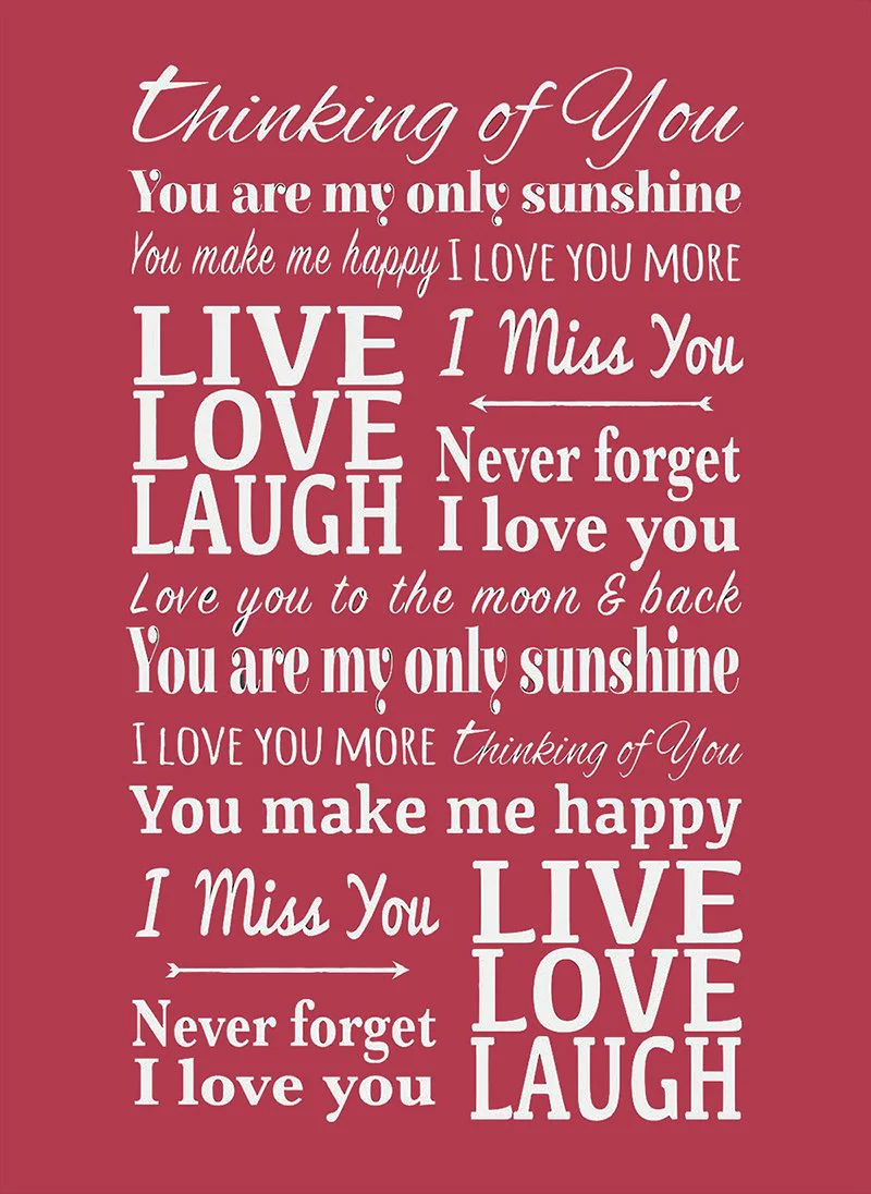 Love You Miss You Sherpa Throw Blanket