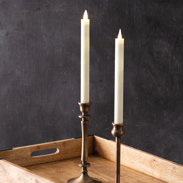 Infinite Wick Wax Taper Candles, Set of 2