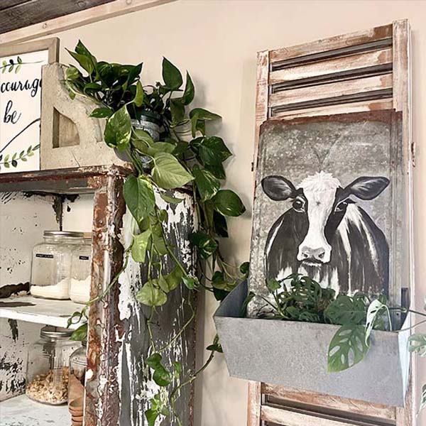 FOUND Large Galvanized Hanging Planter Trough