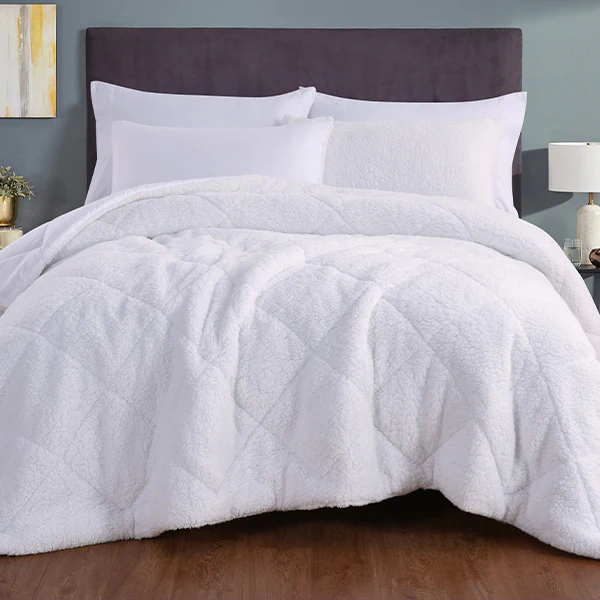 Cozy Sherpa Bedding Set, Pick Your Size/Color