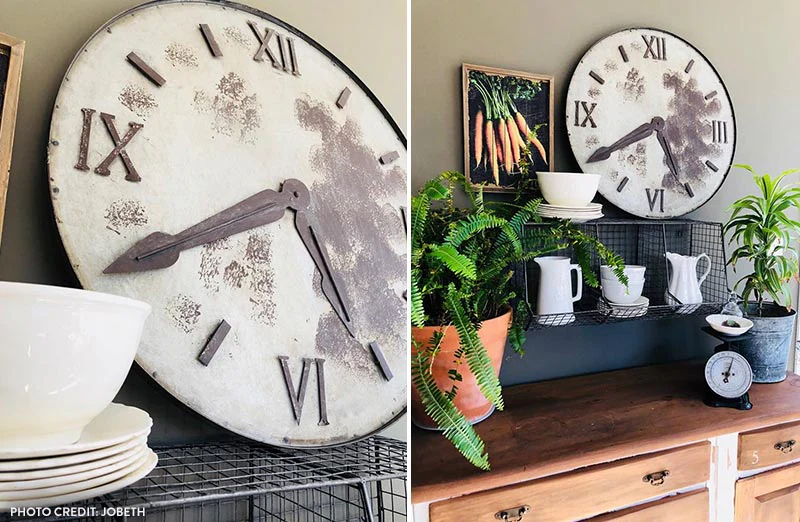 Decorative Relic Metal Wall Clock