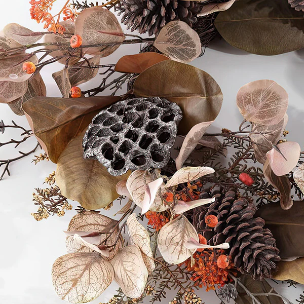 Eucalyptus and Lotus Wreath