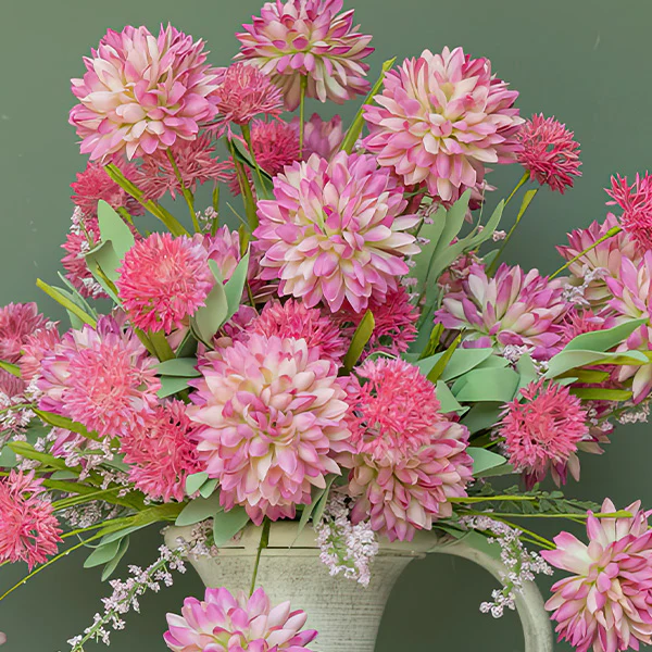 Pink Pom Pom Bush, Set of 4 Stems