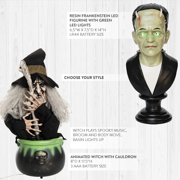 Lifelike Halloween Figurine Decorations, Choose Your Style