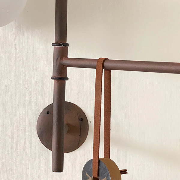 Rustic Wall Mounted Swivel Coat Rack