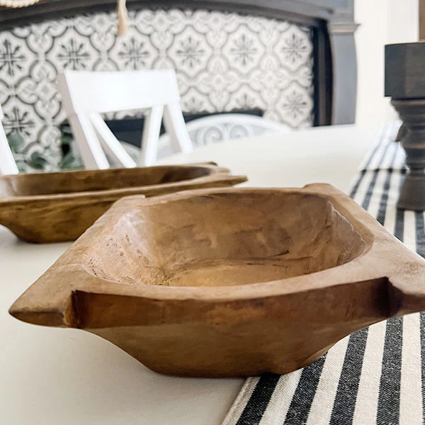 Handmade European Dough Bowls, Set of 2