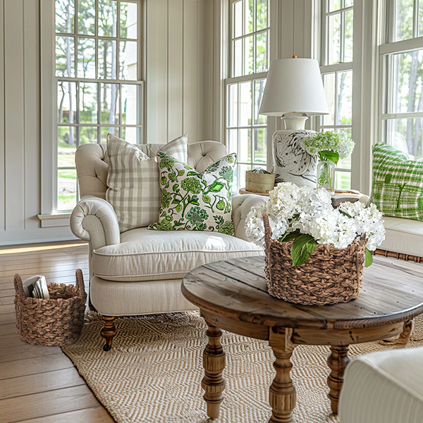 Woven Basket, Set of 2, Choose Your Style