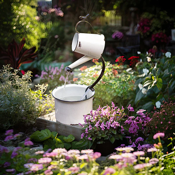Watering Can Fountain