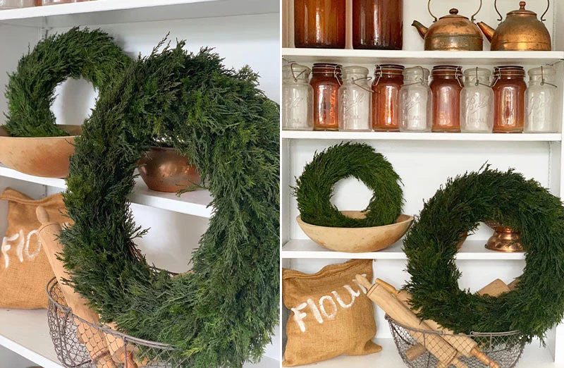 Preserved Cypress Wreaths, Pick Your Size