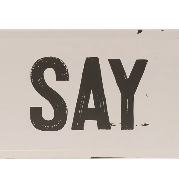 30 Inch Distressed We Say Grace Wall Sign